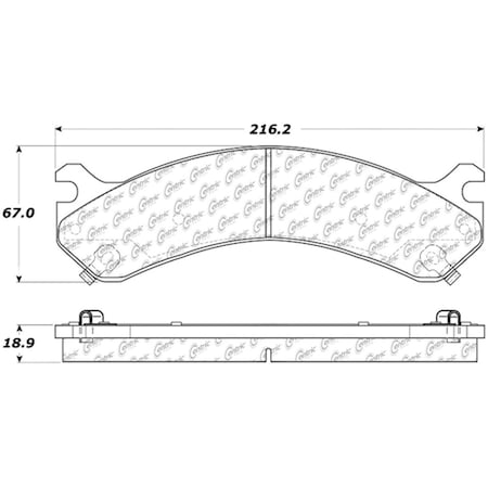Centric Parts Centric 306.09090 Fleet Performance Brake Pads With Hardware 306.0909